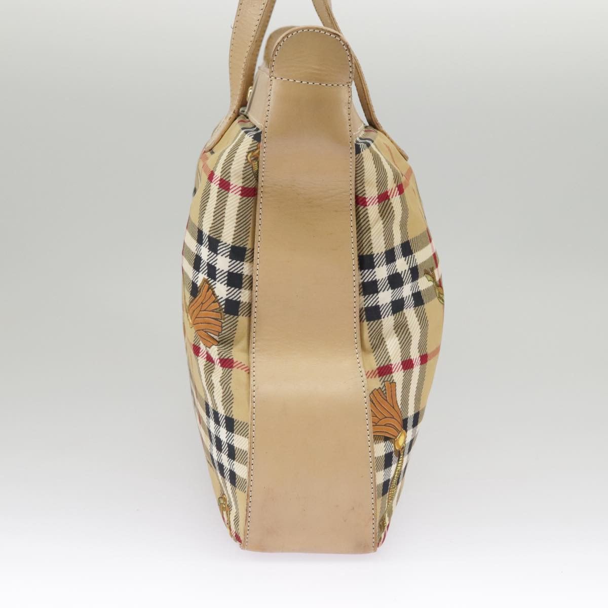 Burberry Nova Check Beige Canvas Shoulder Bag (Pre-Owned) Size ONE SIZE - 3 Thumbnail