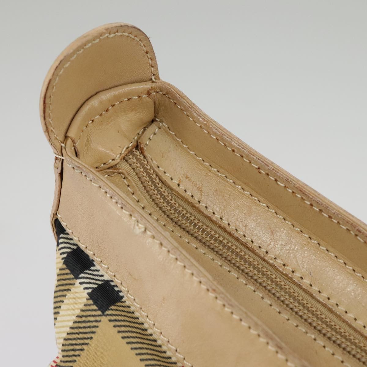 Burberry Nova Check Beige Canvas Shoulder Bag (Pre-Owned) Size ONE SIZE - 11 Thumbnail