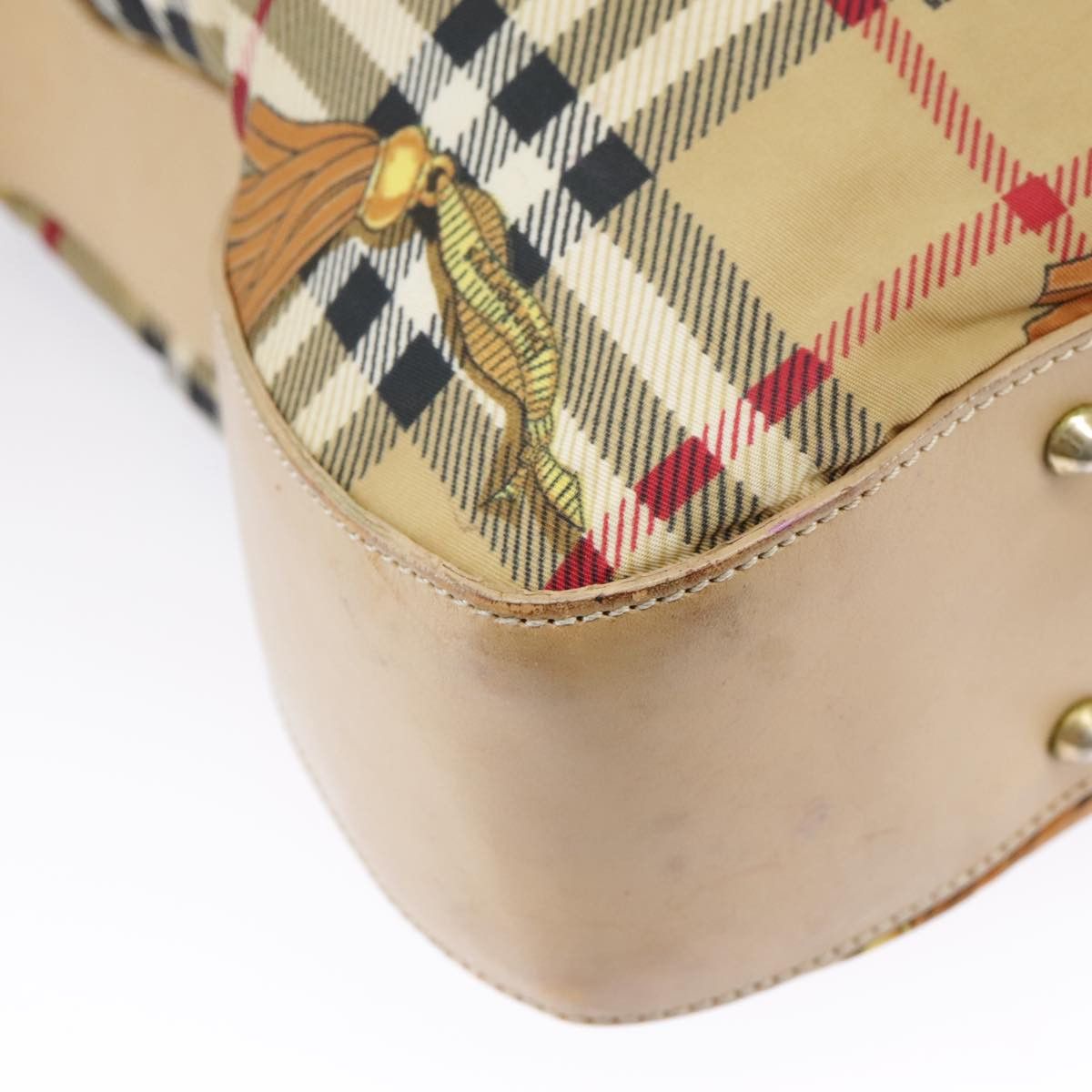 Burberry Nova Check Beige Canvas Shoulder Bag (Pre-Owned) Size ONE SIZE - 7 Thumbnail
