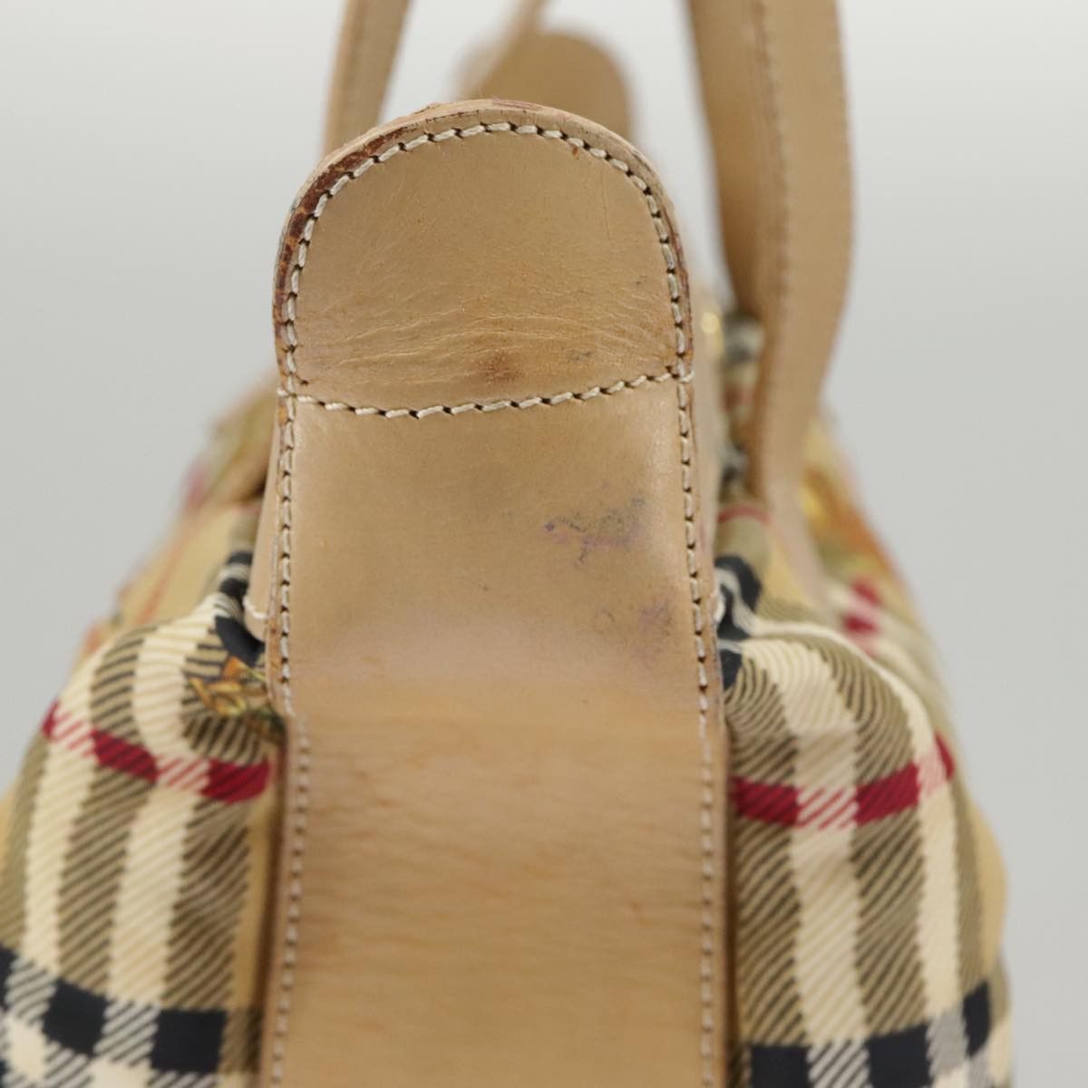 Burberry Nova Check Beige Canvas Shoulder Bag (Pre-Owned) Size ONE SIZE - 20 Thumbnail