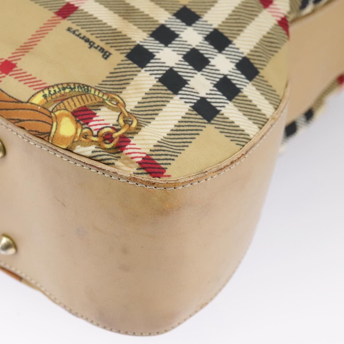 Burberry Nova Check Beige Canvas Shoulder Bag (Pre-Owned) Size ONE SIZE - 8 Thumbnail