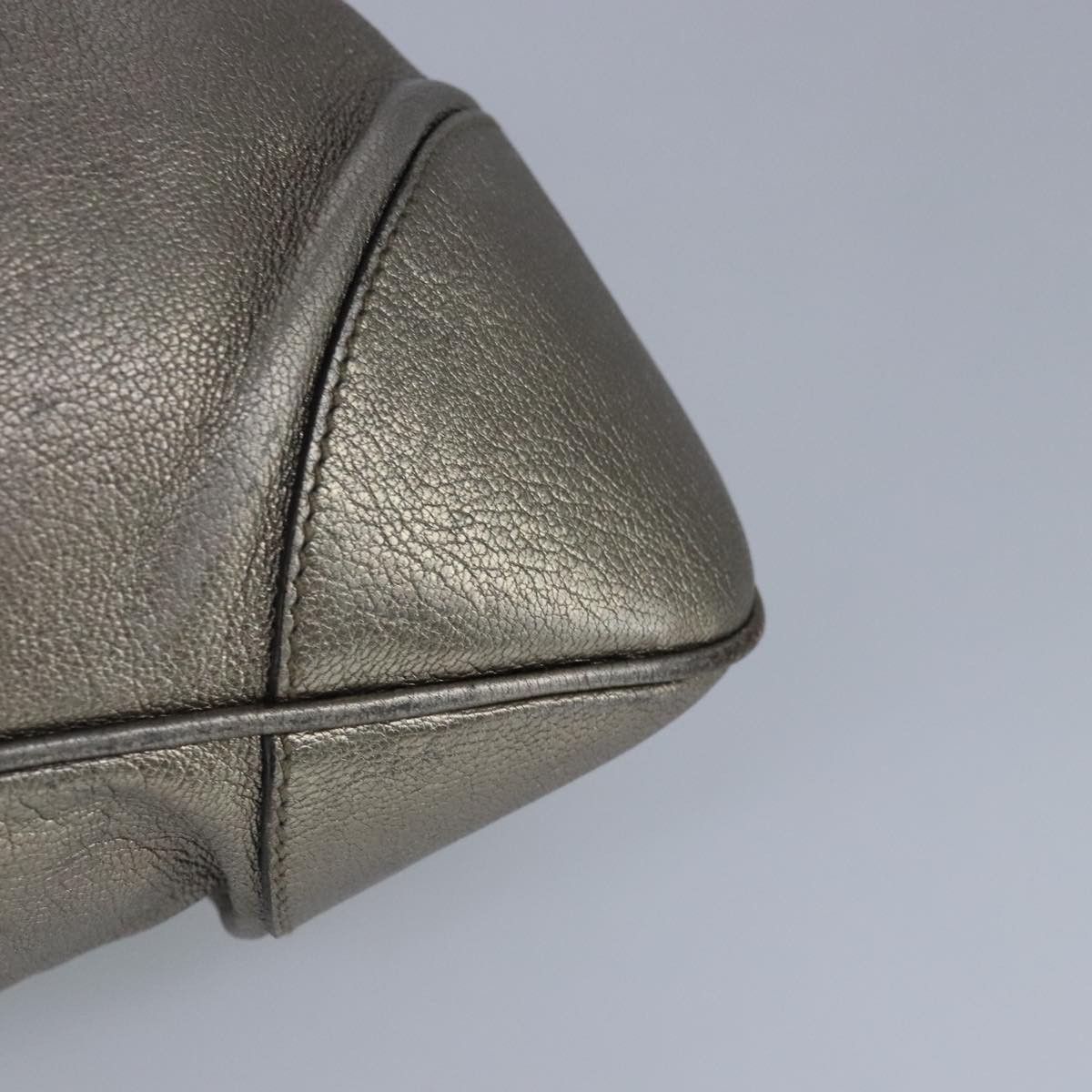 Salvatore Ferragamo Gancini Gold Leather Handbag (Pre-Owned) Size ONE SIZE - 8 Thumbnail