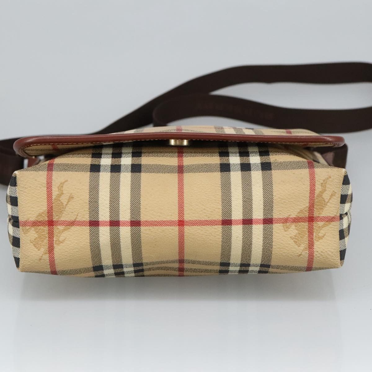 Burberry Nova Check Beige Canvas Shoulder Bag (Pre-Owned) Size ONE SIZE - 20 Thumbnail