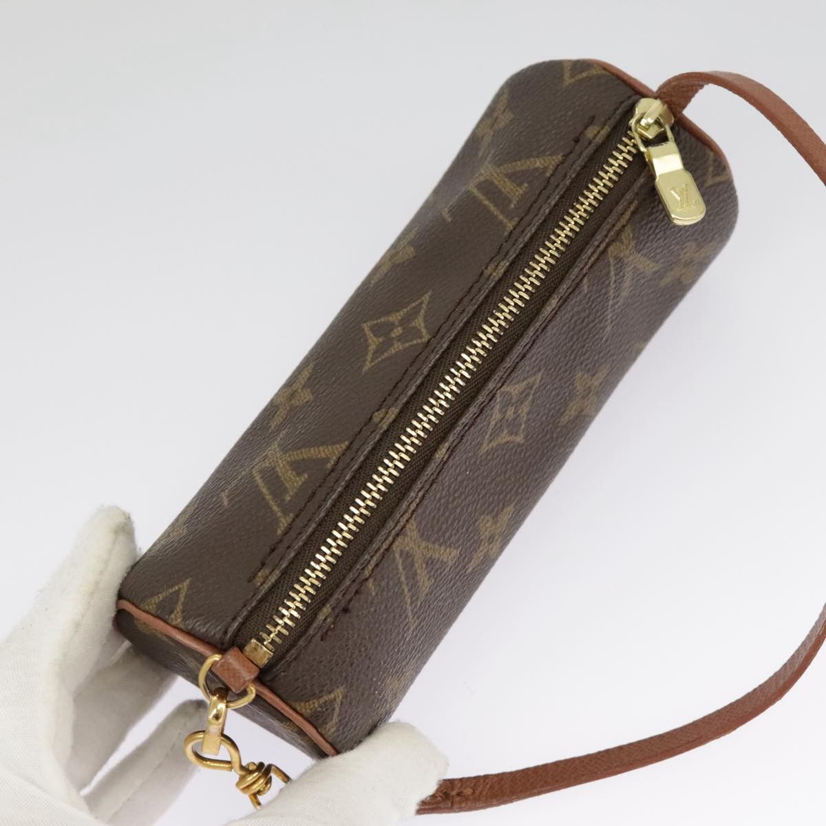 Louis Vuitton Mini Baby Papillon Brown Canvas Clutch Bag (Pre-Owned) Size ONE SIZE - 15 Thumbnail