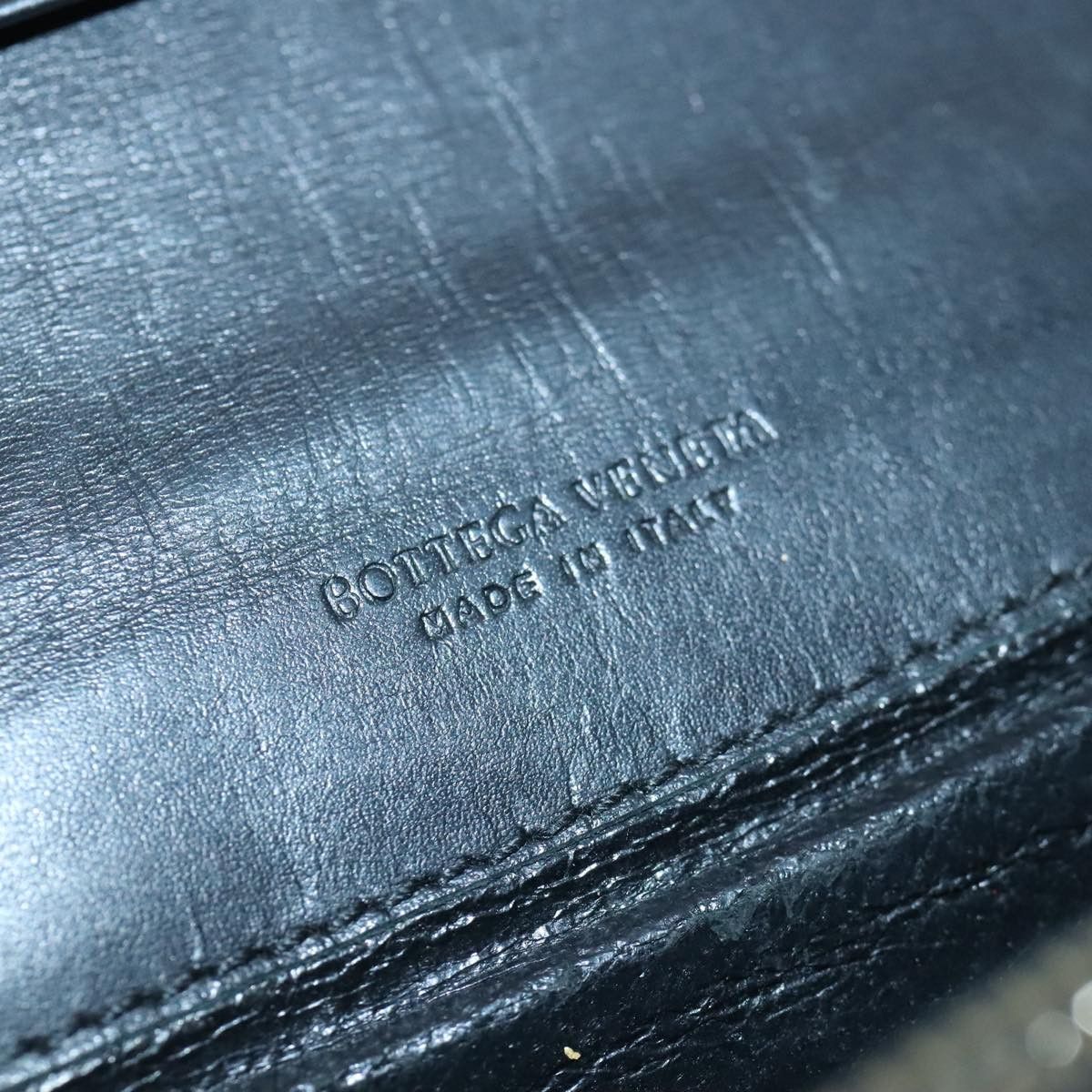 Bottega Veneta Intrecciato Black Leather Wallet (Pre-Owned) Size ONE SIZE - 7 Thumbnail