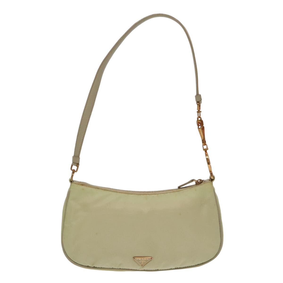 Prada Tessuto Ecru Synthetic Shoulder Bag (Pre-Owned) Size ONE SIZE - 2 Thumbnail
