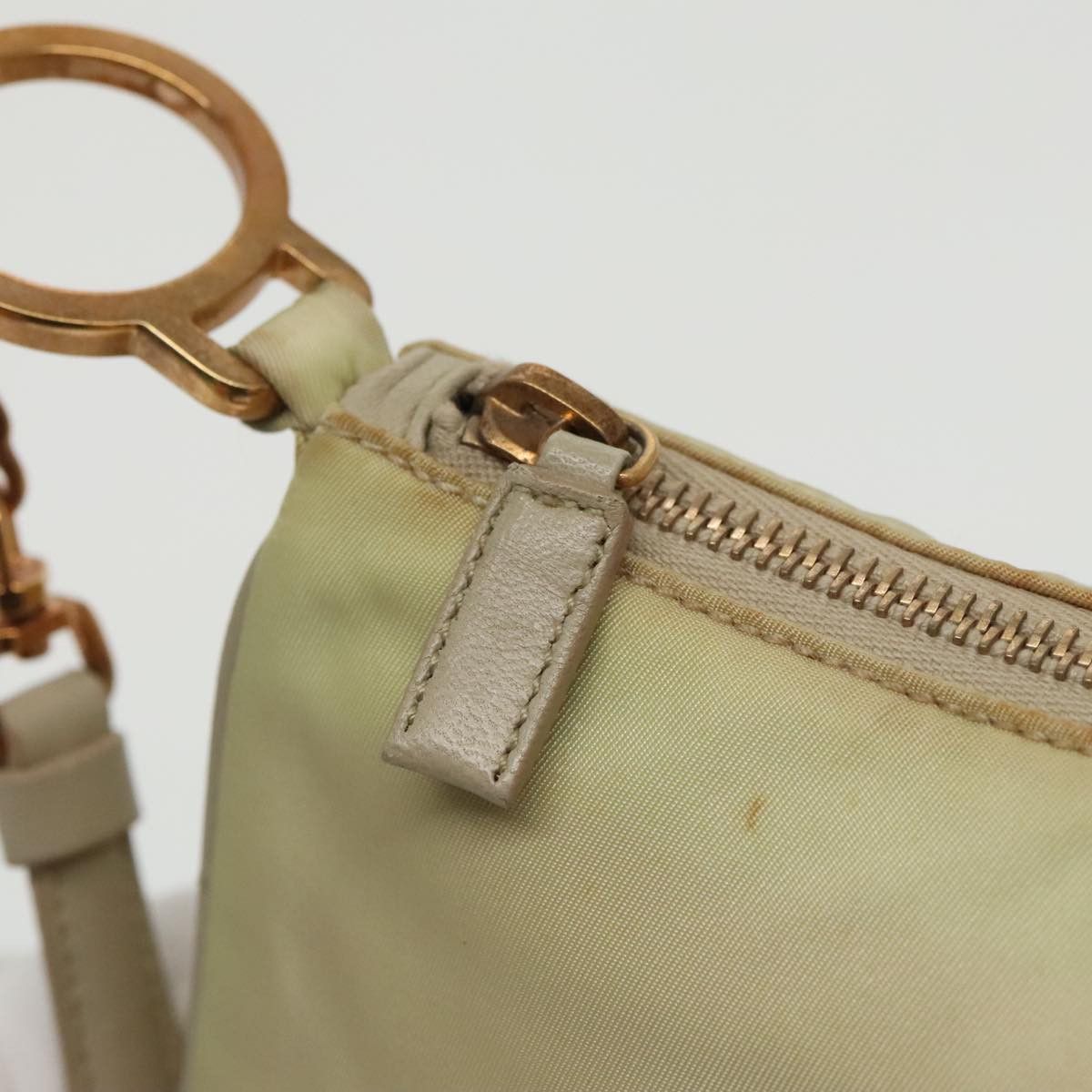 Prada Tessuto Ecru Synthetic Shoulder Bag (Pre-Owned) Size ONE SIZE - 7 Thumbnail