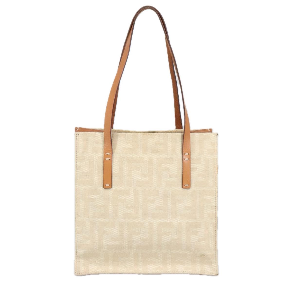 Fendi White Canvas Tote Bag (Pre-Owned) Size ONE SIZE - 2 Thumbnail