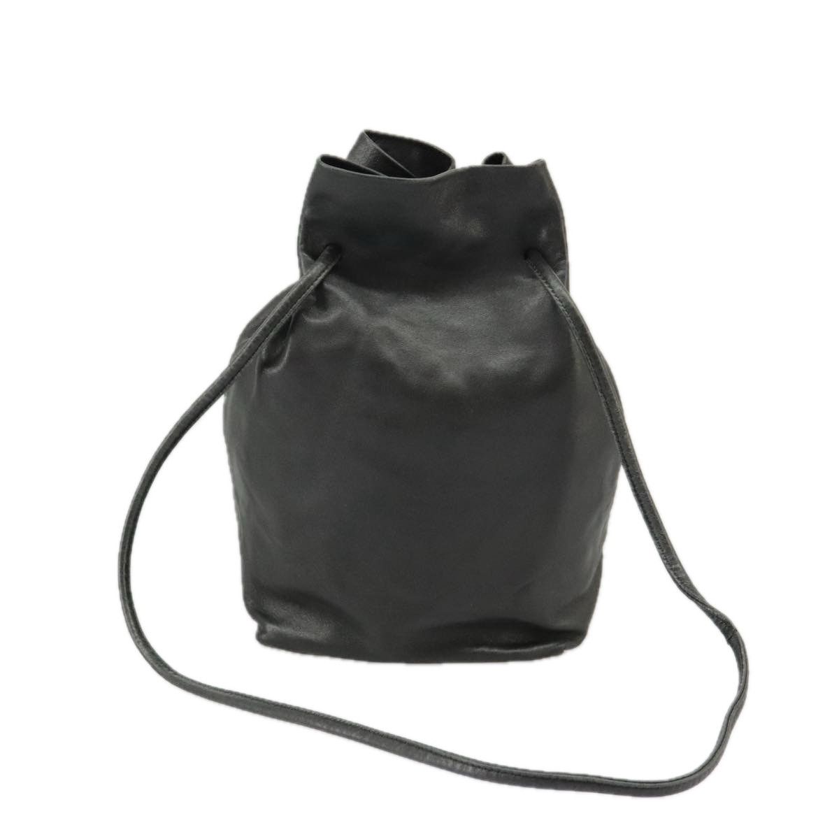 Prada Black Leather Handbag (Pre-Owned) Size ONE SIZE - 2 Thumbnail