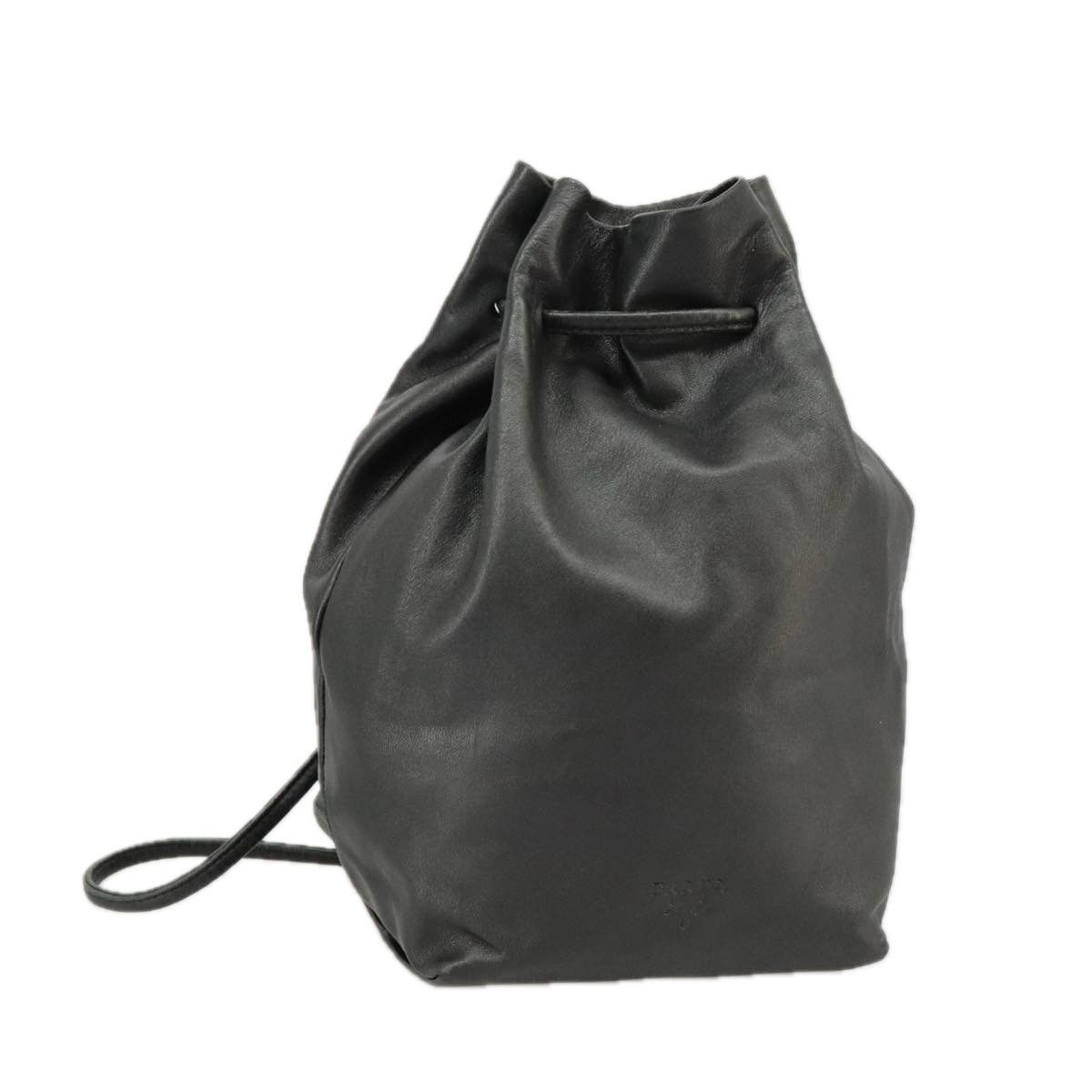 Prada Black Leather Handbag (Pre-Owned) Size ONE SIZE - 18 Thumbnail
