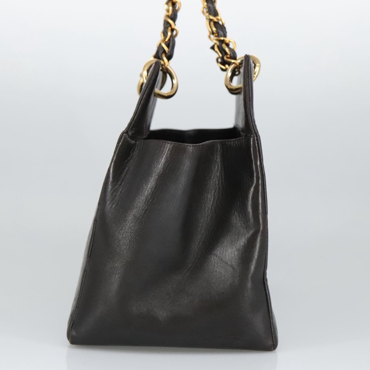 Chanel Shopping Black Leather Handbag (Pre-Owned) Size ONE SIZE - 3 Thumbnail