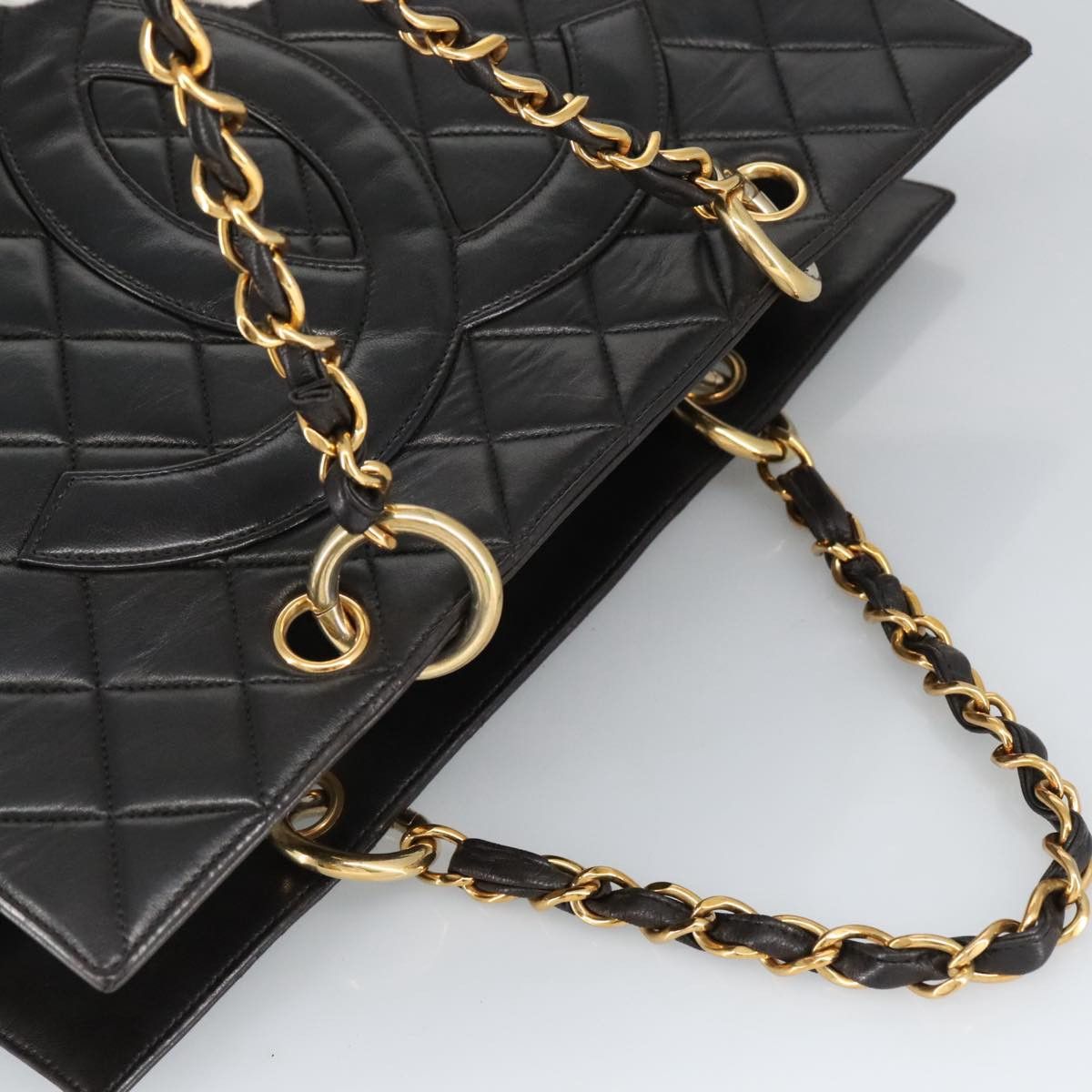 Chanel Shopping Black Leather Handbag (Pre-Owned) Size ONE SIZE - 7 Thumbnail