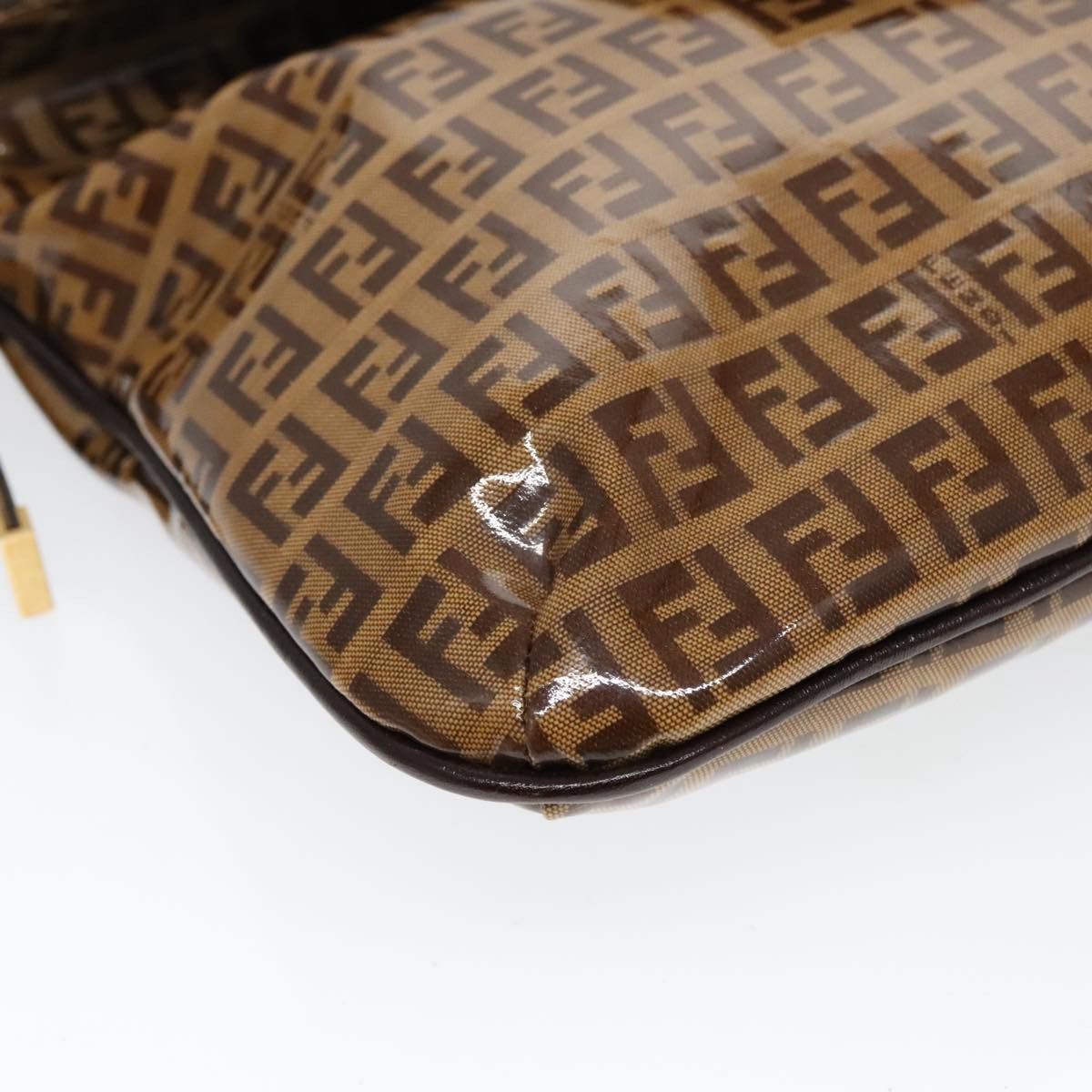 Fendi Baguette Brown Canvas Shoulder Bag (Pre-Owned) Size ONE SIZE - 8 Thumbnail