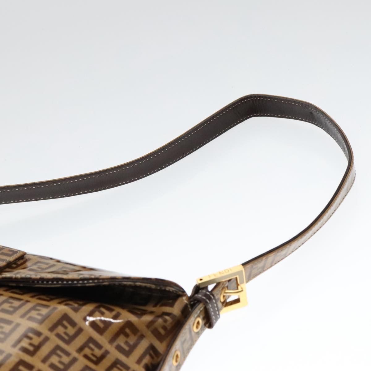 Fendi Baguette Brown Canvas Shoulder Bag (Pre-Owned) Size ONE SIZE - 6 Thumbnail