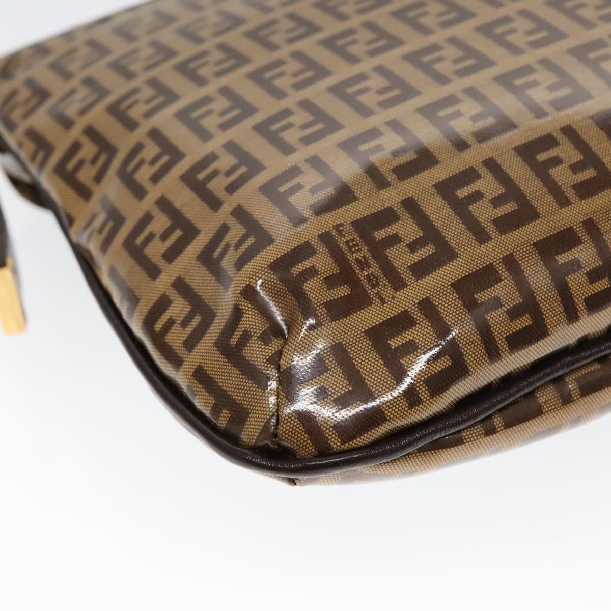 Fendi Baguette Brown Canvas Shoulder Bag (Pre-Owned) Size ONE SIZE - 10 Thumbnail