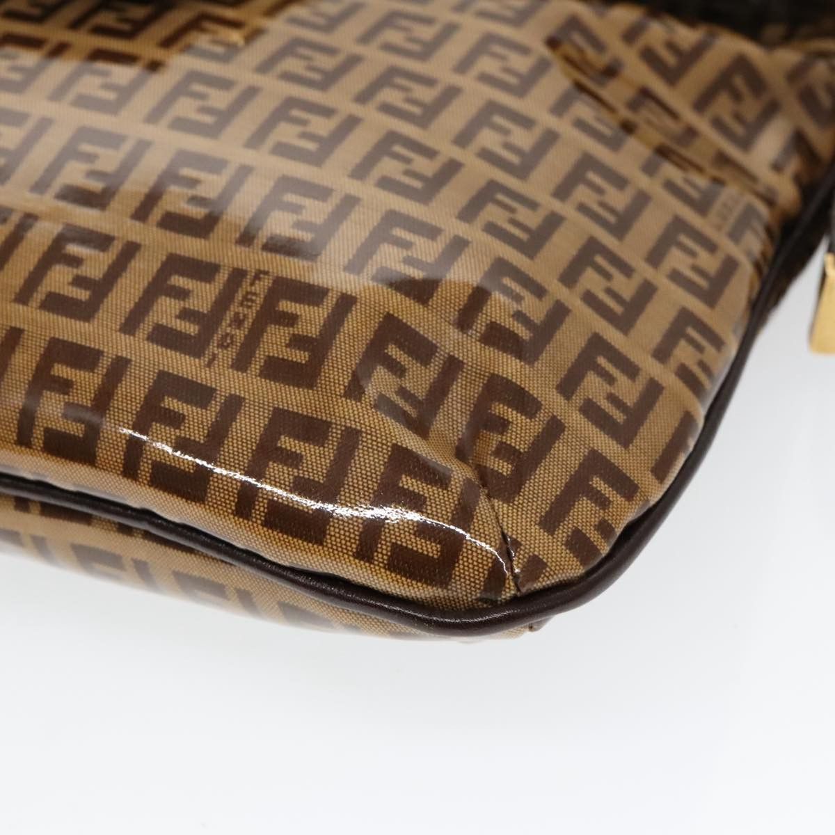 Fendi Baguette Brown Canvas Shoulder Bag (Pre-Owned) Size ONE SIZE - 7 Thumbnail