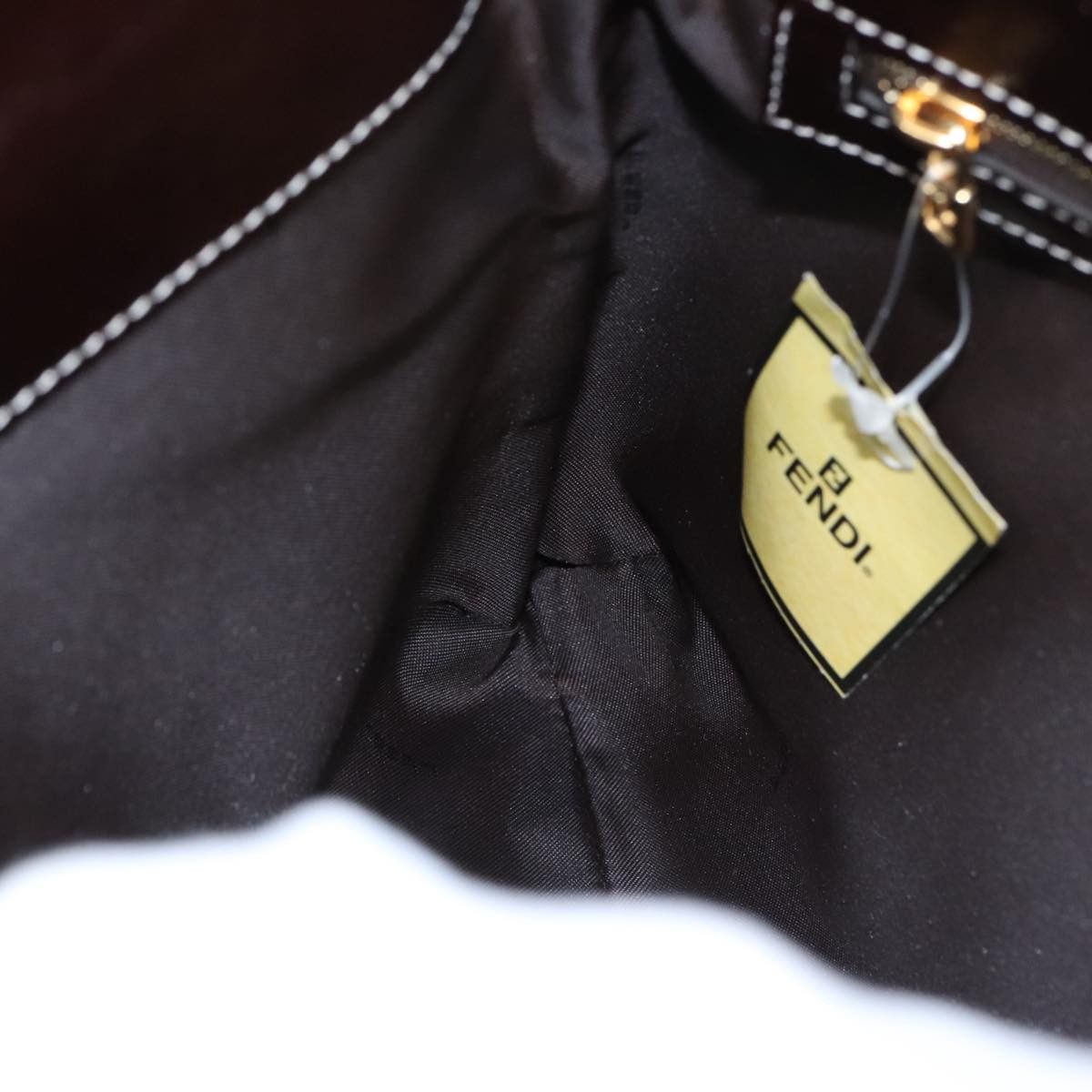 Fendi Baguette Brown Canvas Shoulder Bag (Pre-Owned) Size ONE SIZE - 12 Thumbnail