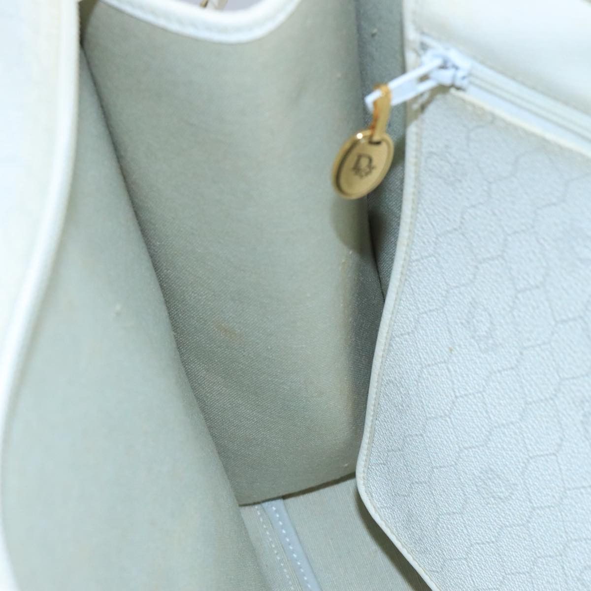 Dior Honeycomb White Canvas Shoulder Bag (Pre-Owned) Size ONE SIZE - 20 Thumbnail