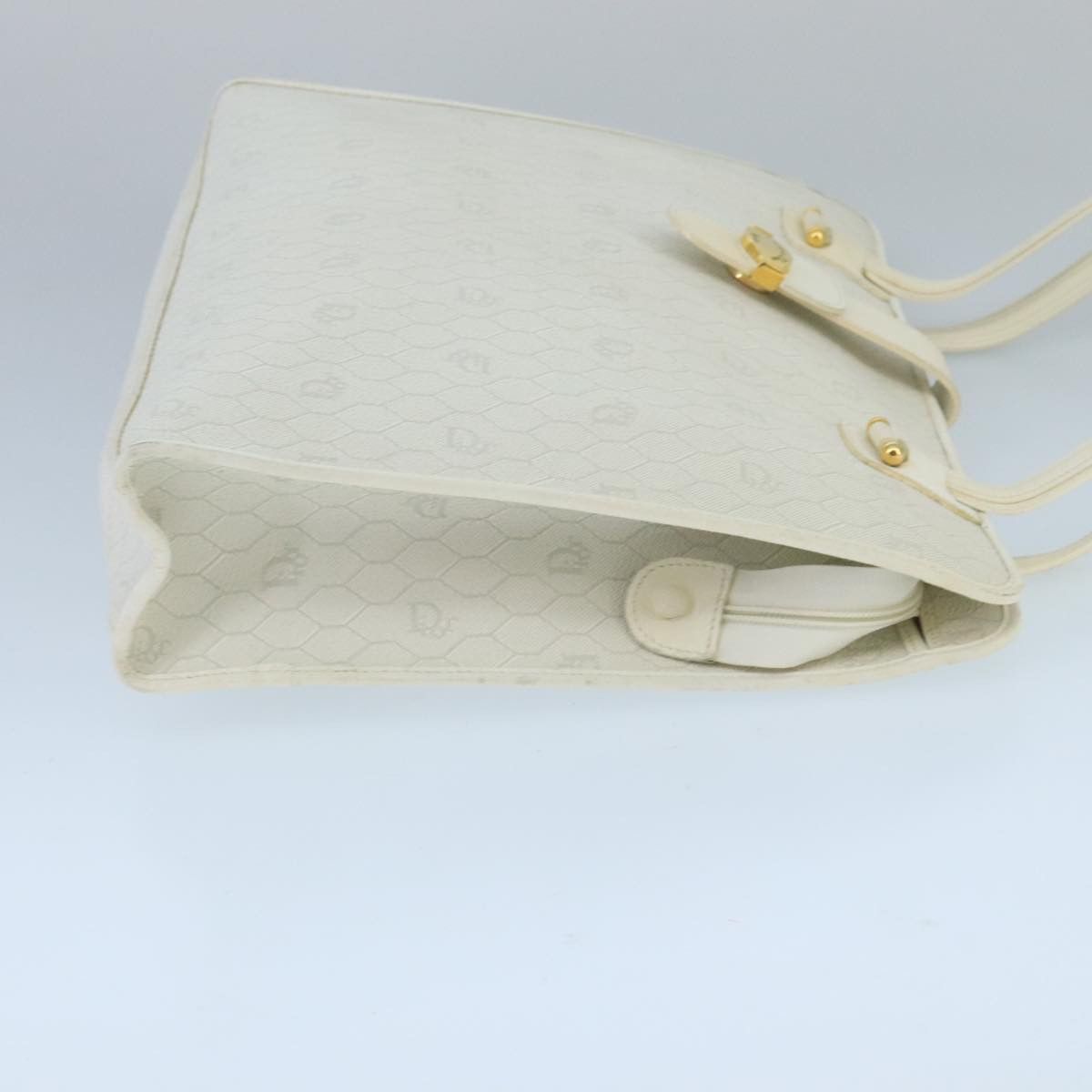 Dior Honeycomb White Canvas Shoulder Bag (Pre-Owned) Size ONE SIZE - 3 Thumbnail