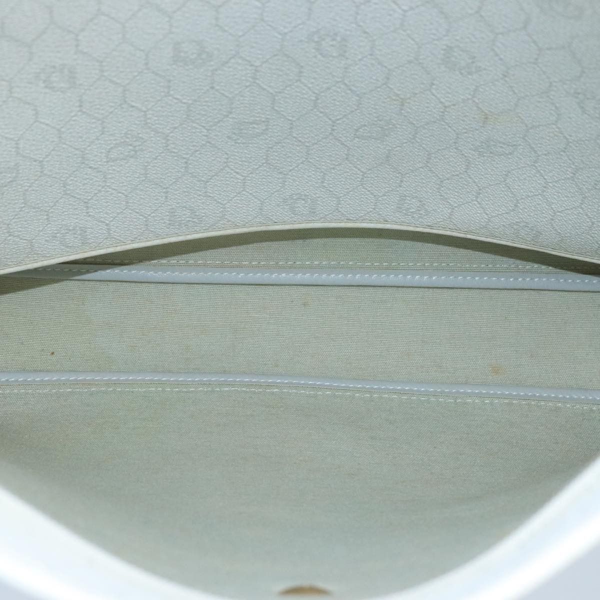 Dior Honeycomb White Canvas Shoulder Bag (Pre-Owned) Size ONE SIZE - 13 Thumbnail