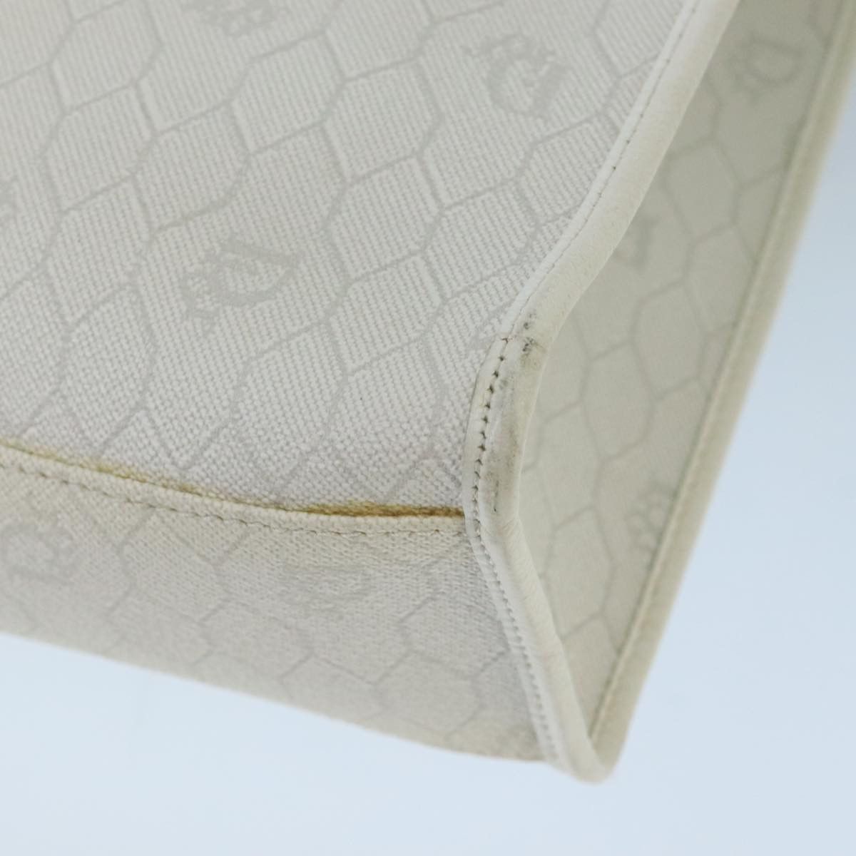 Dior Honeycomb White Canvas Shoulder Bag (Pre-Owned) Size ONE SIZE - 8 Thumbnail