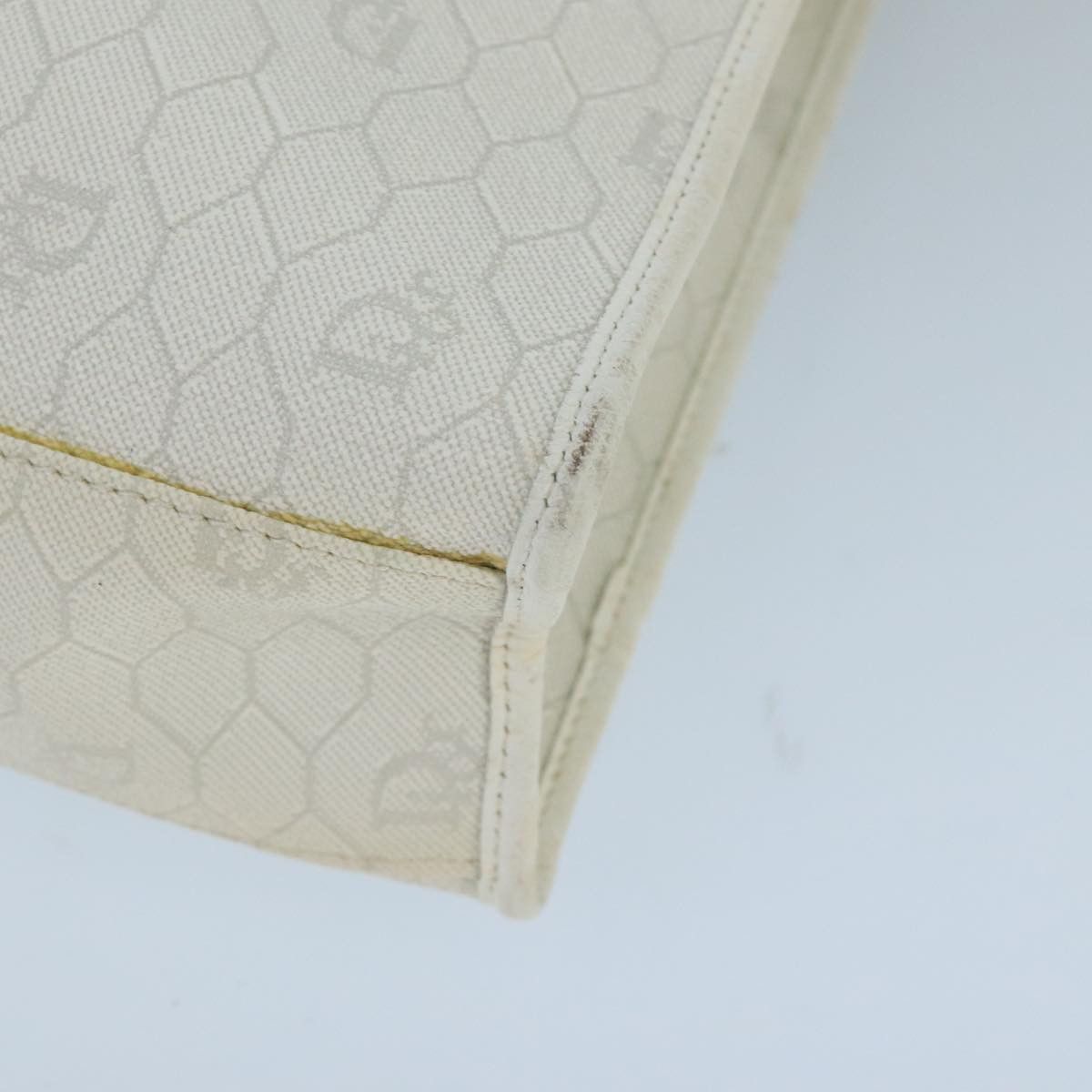 Dior Honeycomb White Canvas Shoulder Bag (Pre-Owned) Size ONE SIZE - 7 Thumbnail