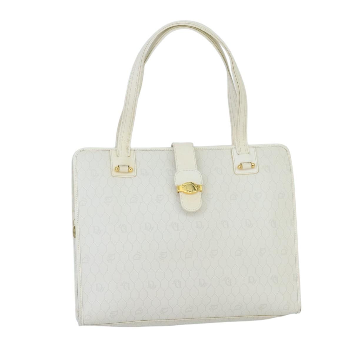 Dior Honeycomb White Canvas Shoulder Bag (Pre-Owned) Size ONE SIZE - 18 Thumbnail