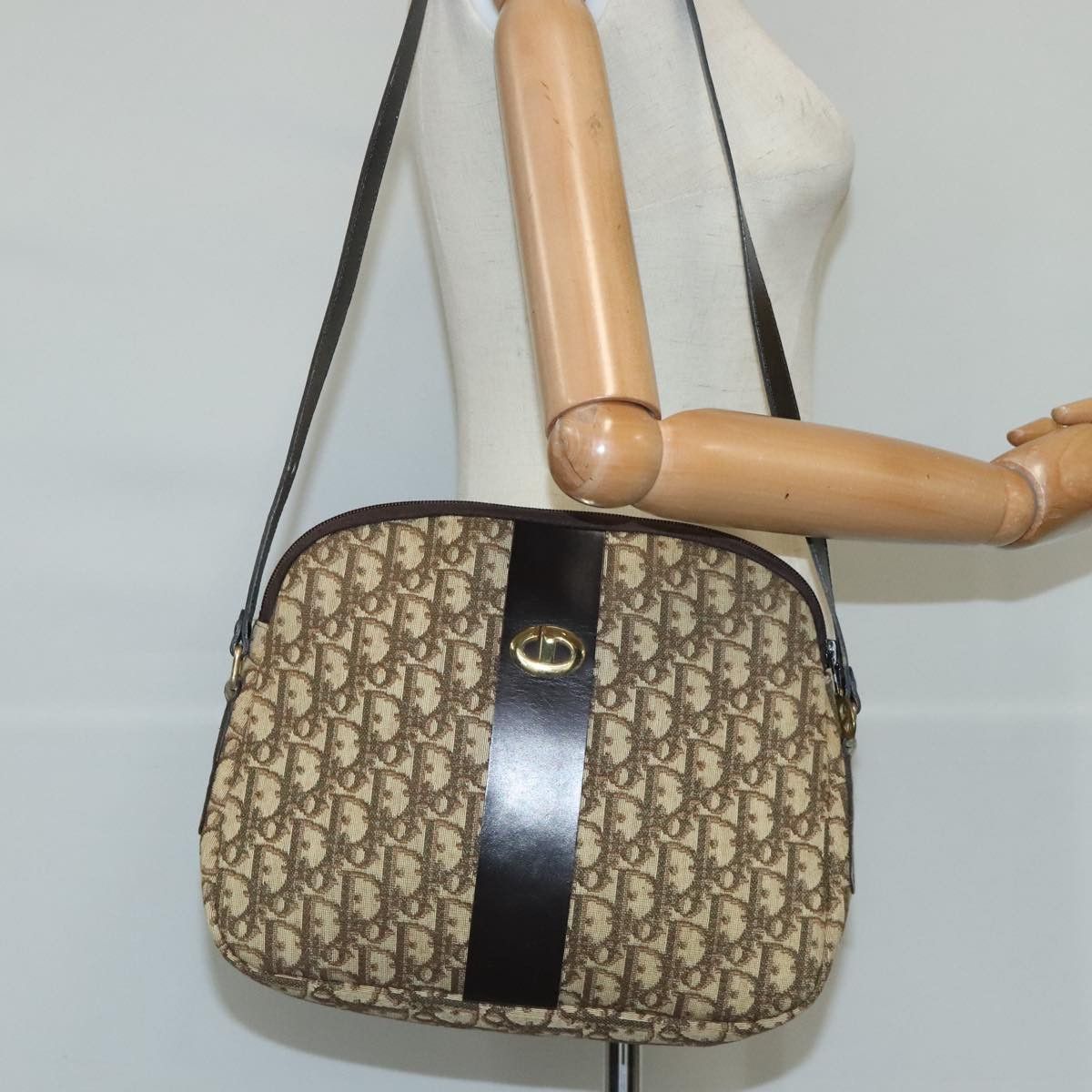 Dior Trotteur Beige Canvas Shoulder Bag (Pre-Owned) Size ONE SIZE - 10 Thumbnail