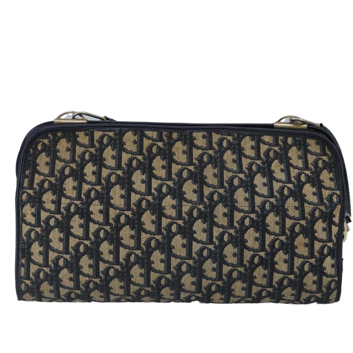 Dior Trotter Navy Canvas Shoulder Bag (Pre-Owned) Size ONE SIZE - 2 Thumbnail