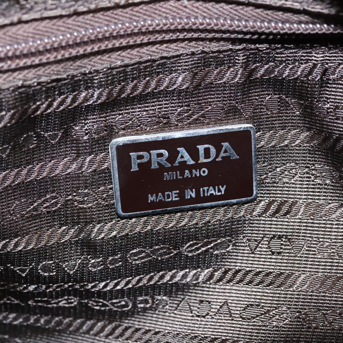 Prada Khaki Synthetic Tote Bag (Pre-Owned) Size ONE SIZE - 17 Thumbnail
