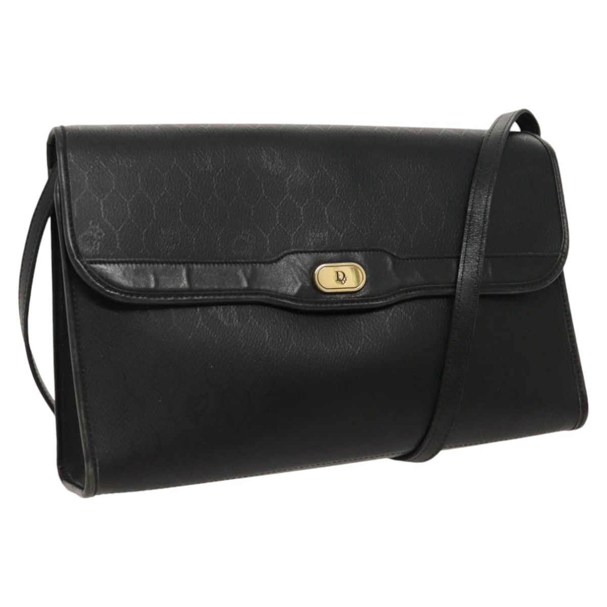 Dior Honeycomb Black Canvas Shoulder Bag (Pre-Owned) Size ONE SIZE - 18 Thumbnail