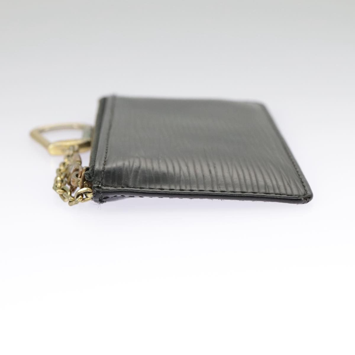 Louis Vuitton Pochette Clés Black Leather Wallet (Pre-Owned) Size ONE SIZE - 3 Thumbnail