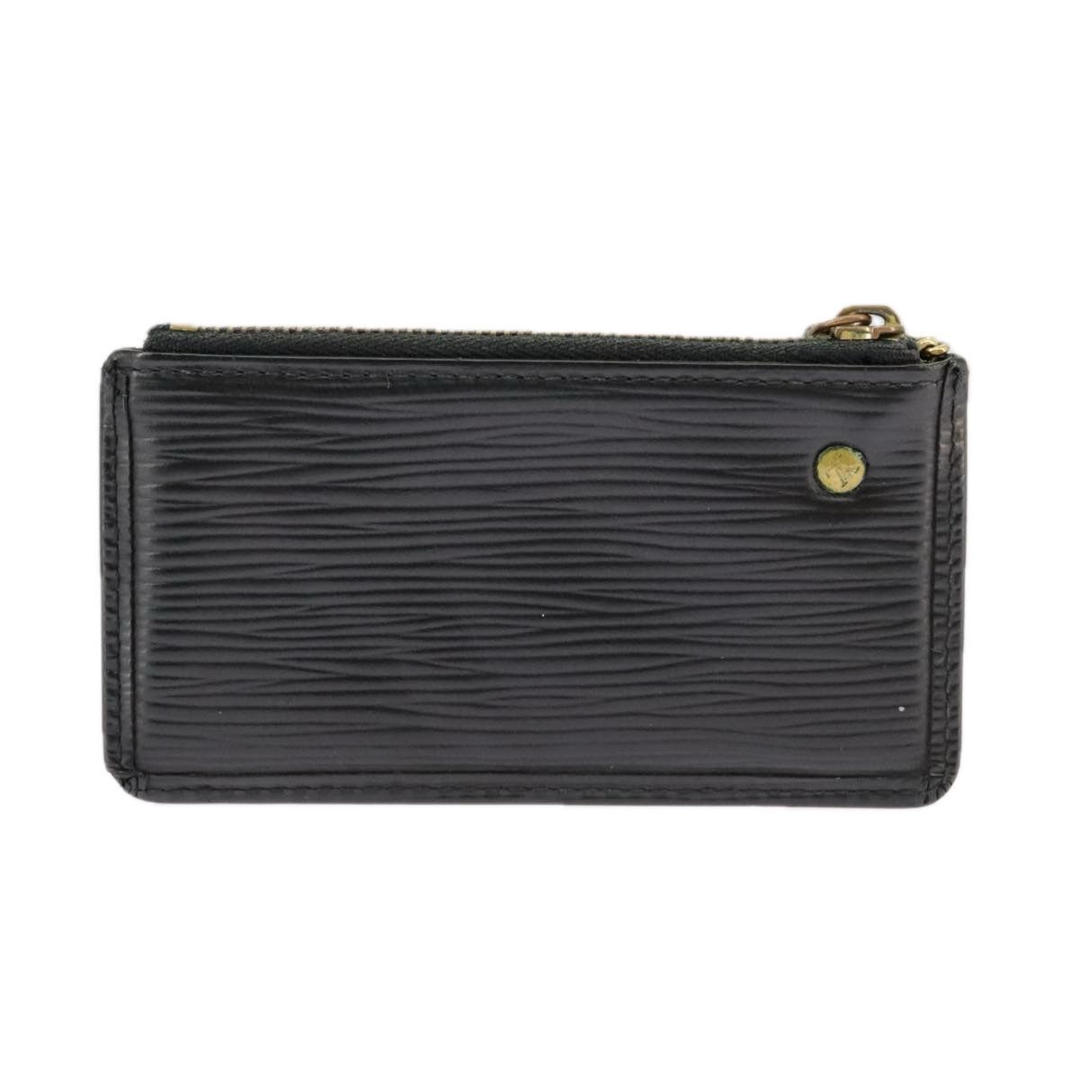 Louis Vuitton Pochette Clés Black Leather Wallet (Pre-Owned) Size ONE SIZE - 2 Thumbnail