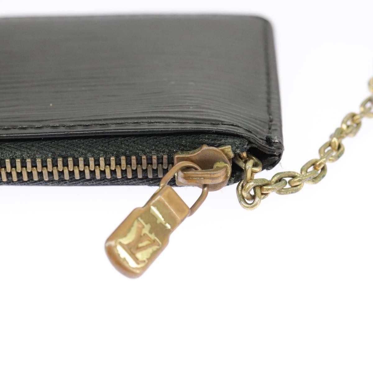 Louis Vuitton Pochette Clés Black Leather Wallet (Pre-Owned) Size ONE SIZE - 6 Thumbnail