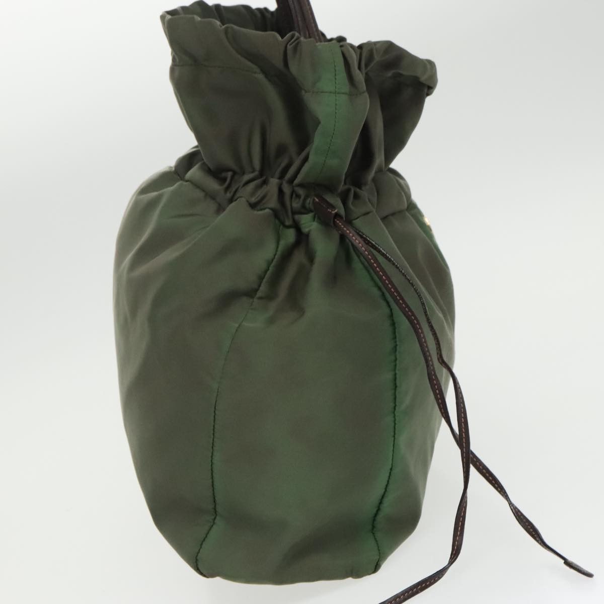 Khaki Synthetic Tote Bag (Pre-Owned)