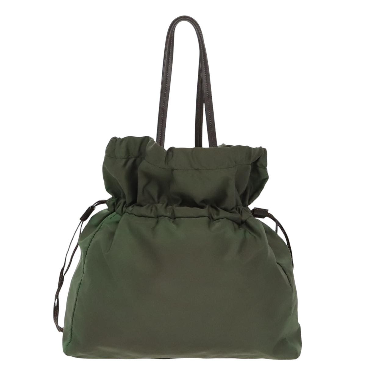 Khaki Synthetic Tote Bag (Pre-Owned)