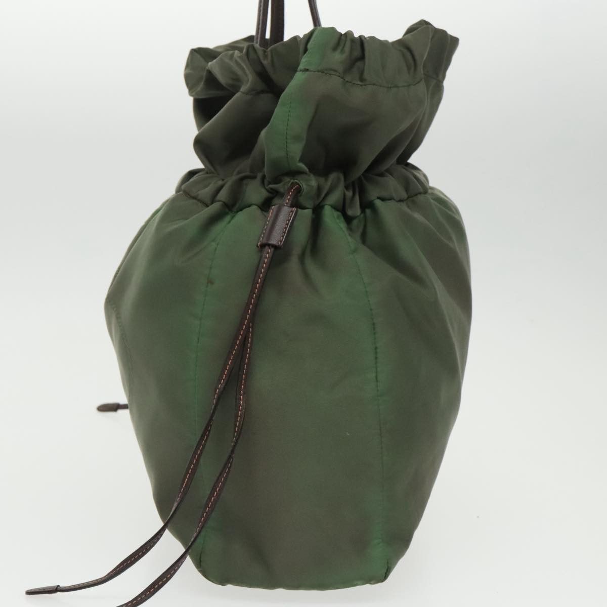 Khaki Synthetic Tote Bag (Pre-Owned)