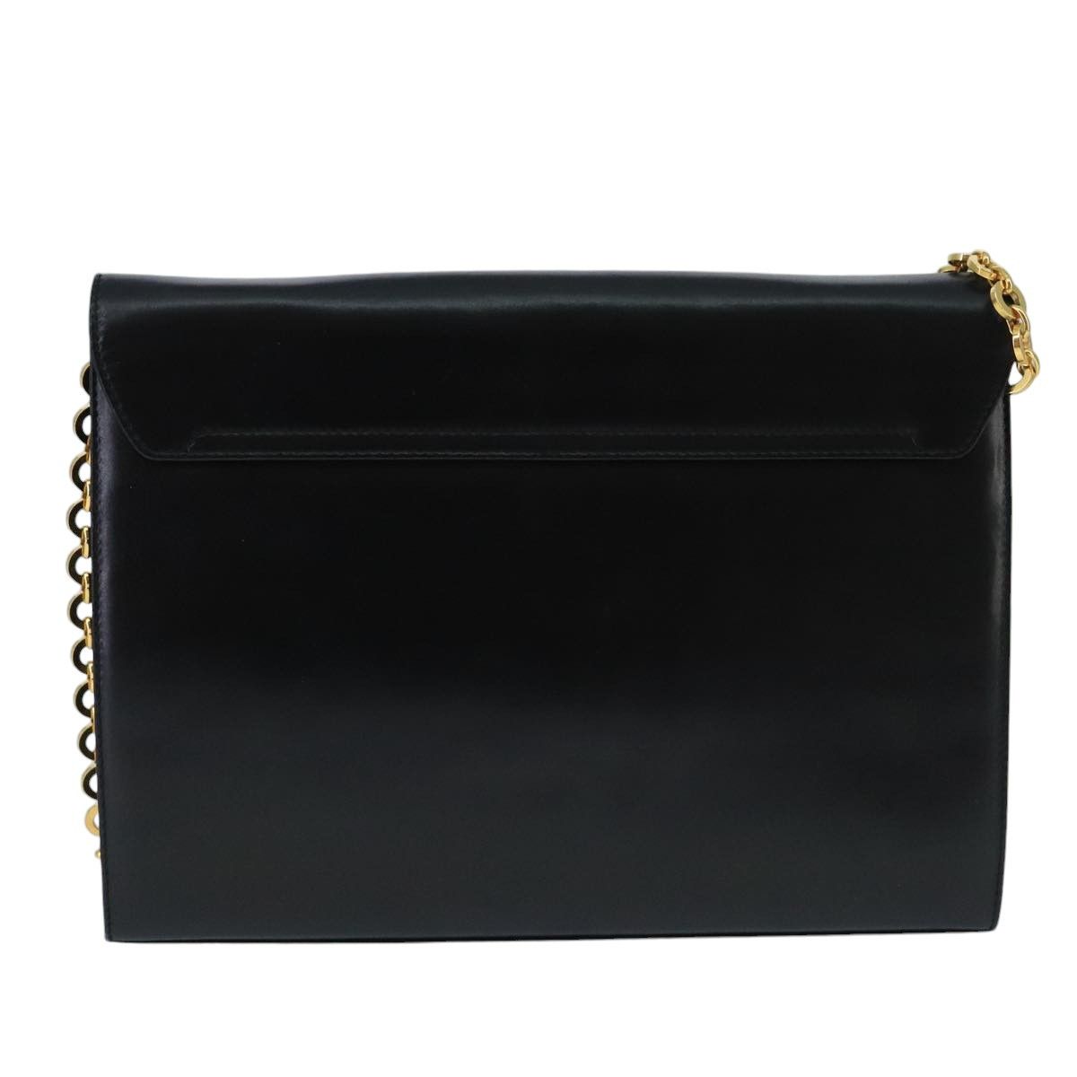 Salvatore Ferragamo Gancini Black Leather Shoulder Bag (Pre-Owned) Size ONE SIZE - 2 Thumbnail