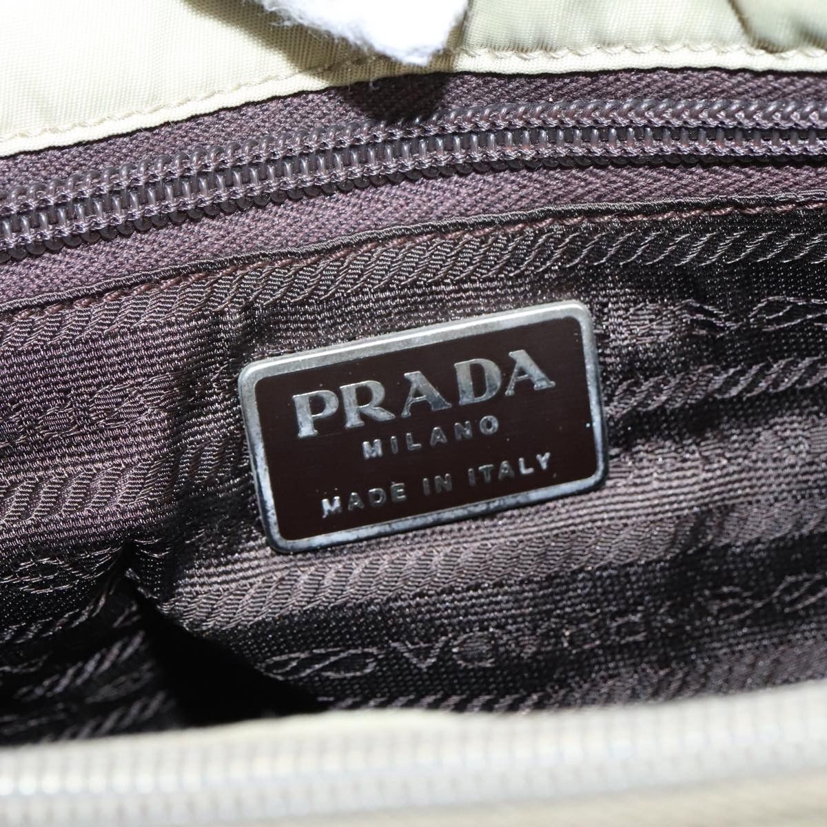 Prada Re-Nylon Beige Synthetic Tote Bag (Pre-Owned) Size ONE SIZE - 14 Thumbnail