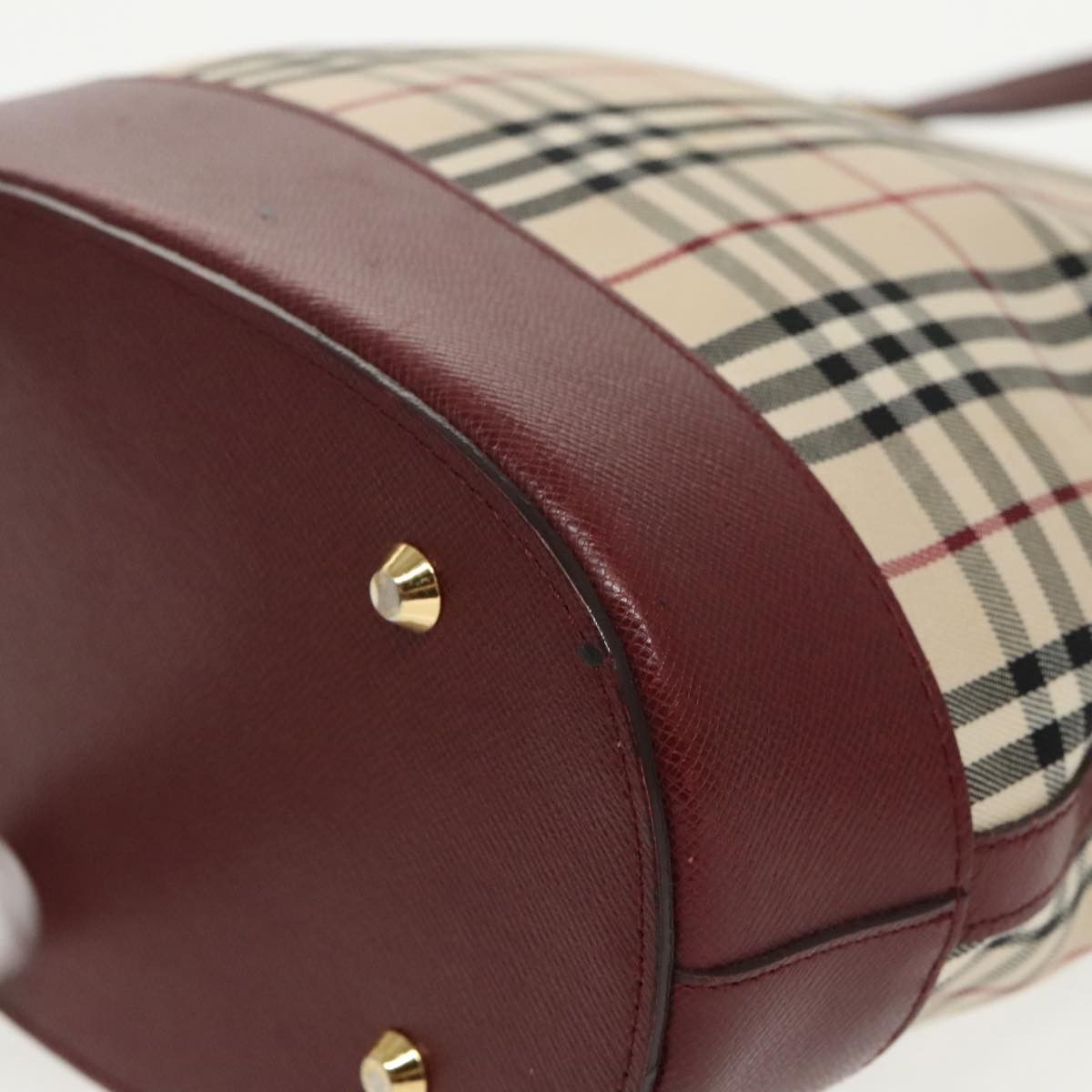 Burberry Nova Check Beige Canvas Tote Bag (Pre-Owned) Size ONE SIZE - 9 Thumbnail