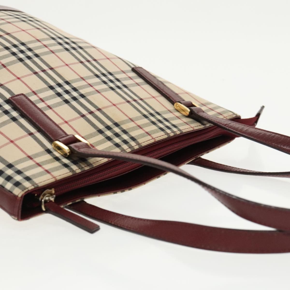 Burberry Nova Check Beige Canvas Tote Bag (Pre-Owned) Size ONE SIZE - 18 Thumbnail
