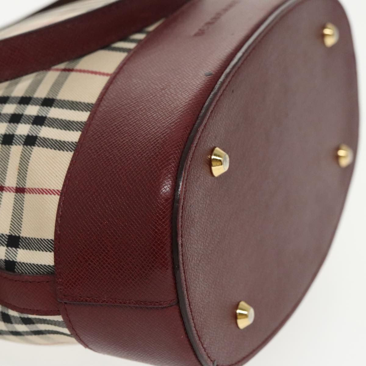 Burberry Nova Check Beige Canvas Tote Bag (Pre-Owned) Size ONE SIZE - 7 Thumbnail