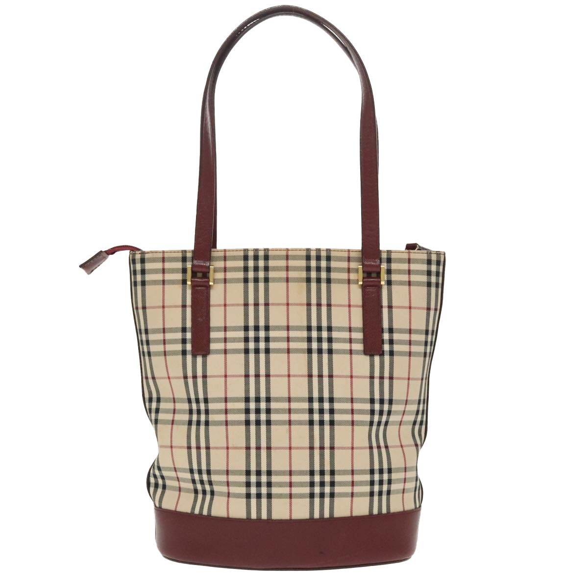 Burberry Nova Check Beige Canvas Tote Bag (Pre-Owned) Size ONE SIZE - 2 Thumbnail