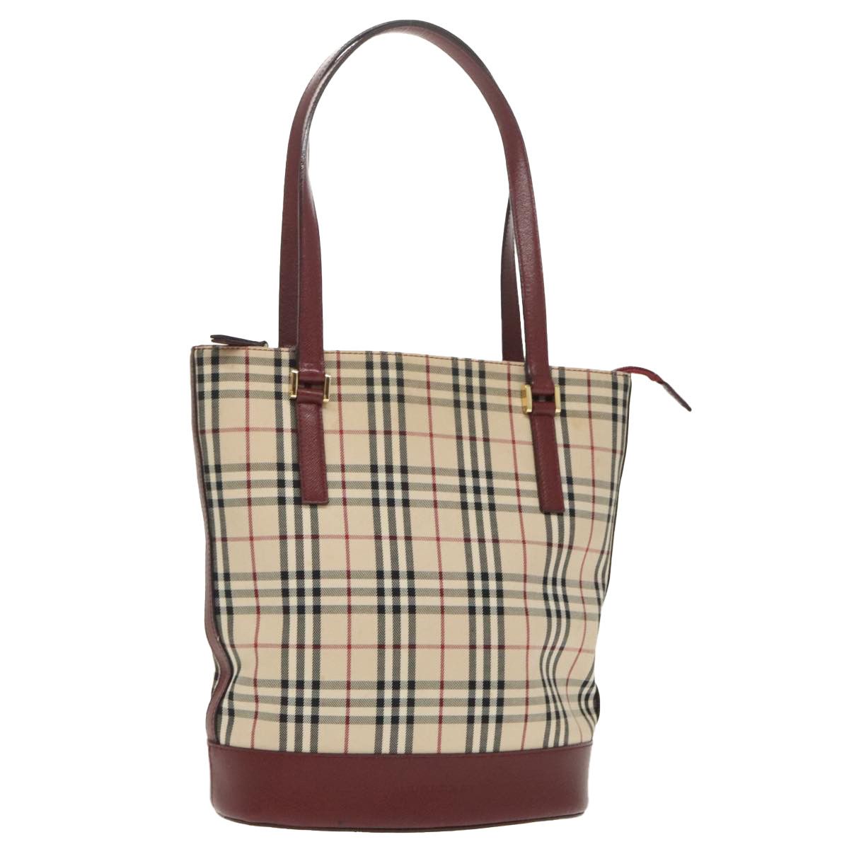 Burberry Nova Check Beige Canvas Tote Bag (Pre-Owned) Size ONE SIZE - 17 Thumbnail