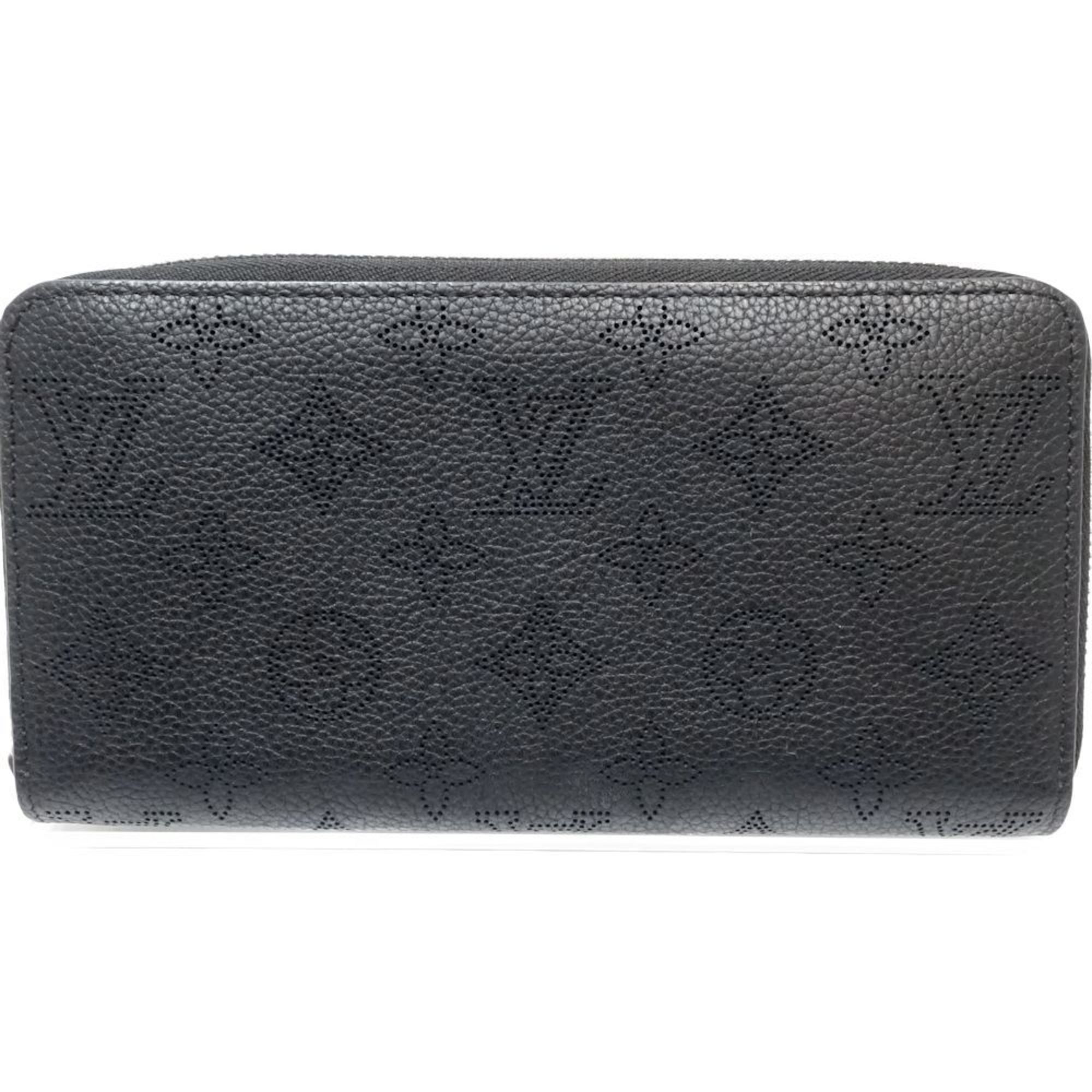 Louis Vuitton Louis Vuitton Long Wallet M61867 Zippy Monogram Mahina Noir 181039 Size ONE SIZE - 2 Thumbnail