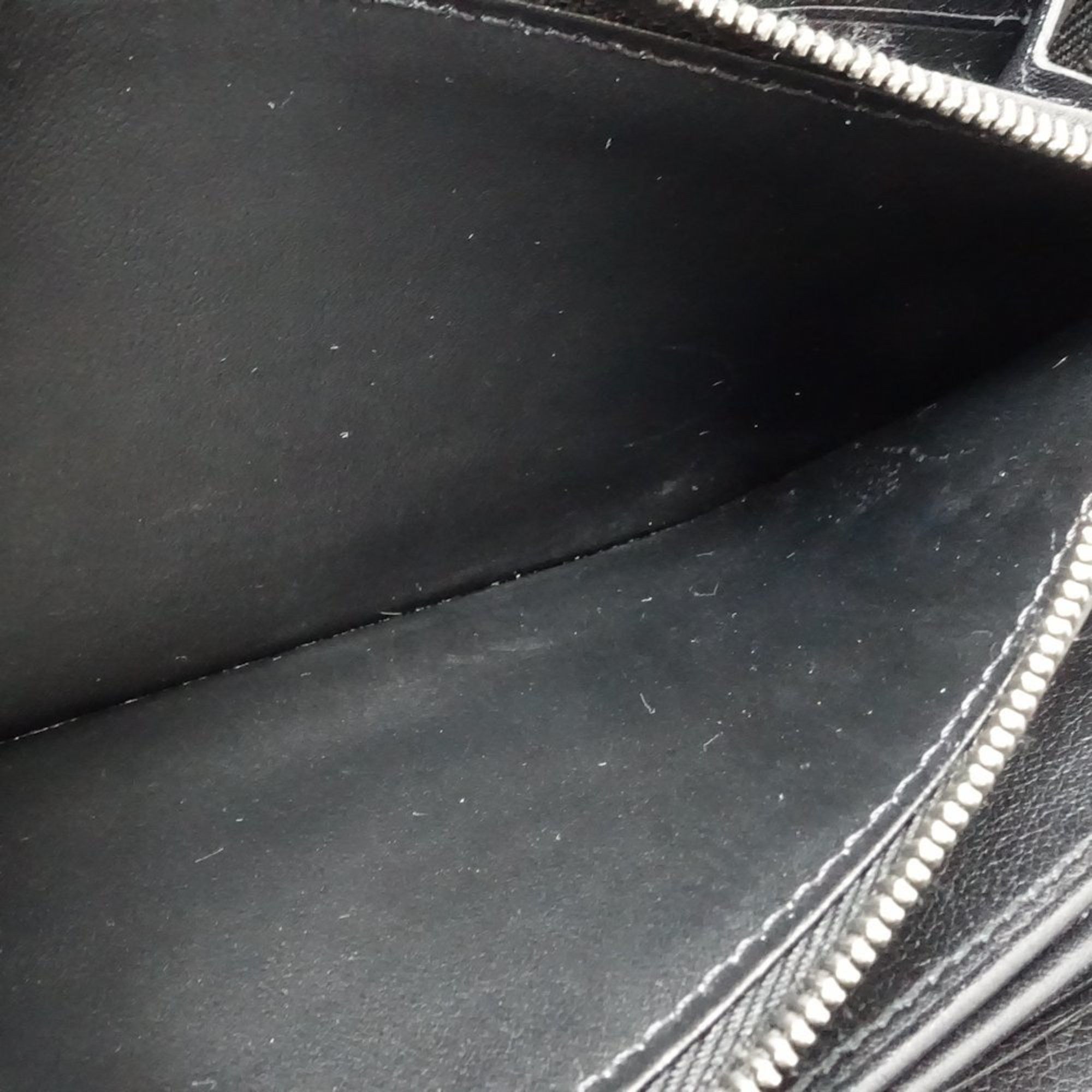 Louis Vuitton Louis Vuitton Long Wallet M61867 Zippy Monogram Mahina Noir 181039 Size ONE SIZE - 6 Thumbnail
