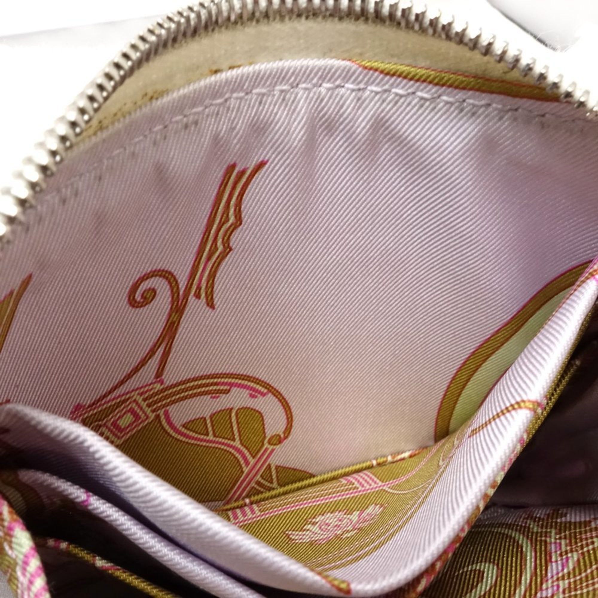 Hermes Hermes Wallet/Coin Case Azap Compact Silk In Coin Purse Veau Epsom x Crepe Mauve Pale 180990 Size ONE SIZE - 9 Thumbnail