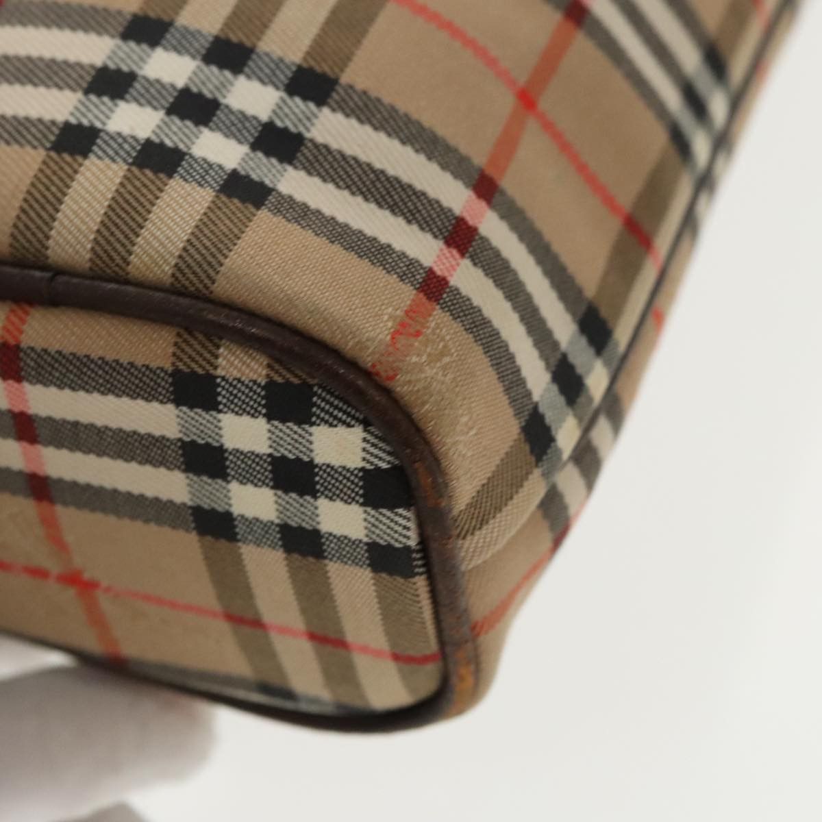 Burberry Nova Check Beige Canvas Clutch Bag (Pre-Owned) Size ONE SIZE - 8 Thumbnail