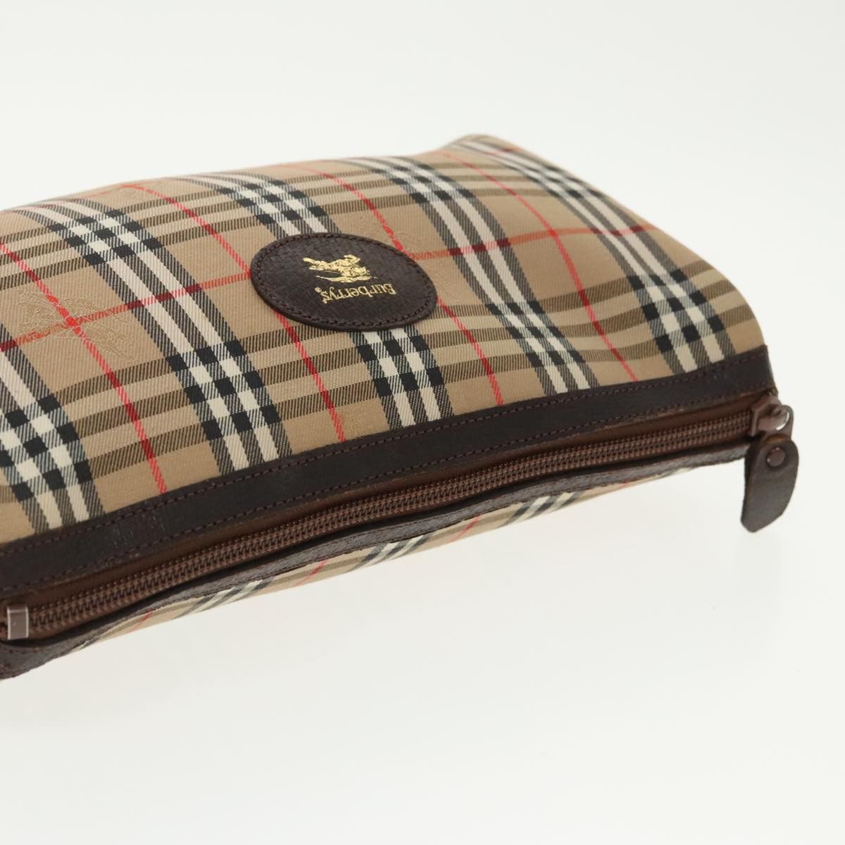 Burberry Nova Check Beige Canvas Clutch Bag (Pre-Owned) Size ONE SIZE - 5 Thumbnail