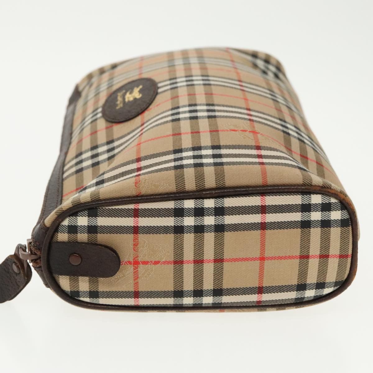 Burberry Nova Check Beige Canvas Clutch Bag (Pre-Owned) Size ONE SIZE - 4 Thumbnail